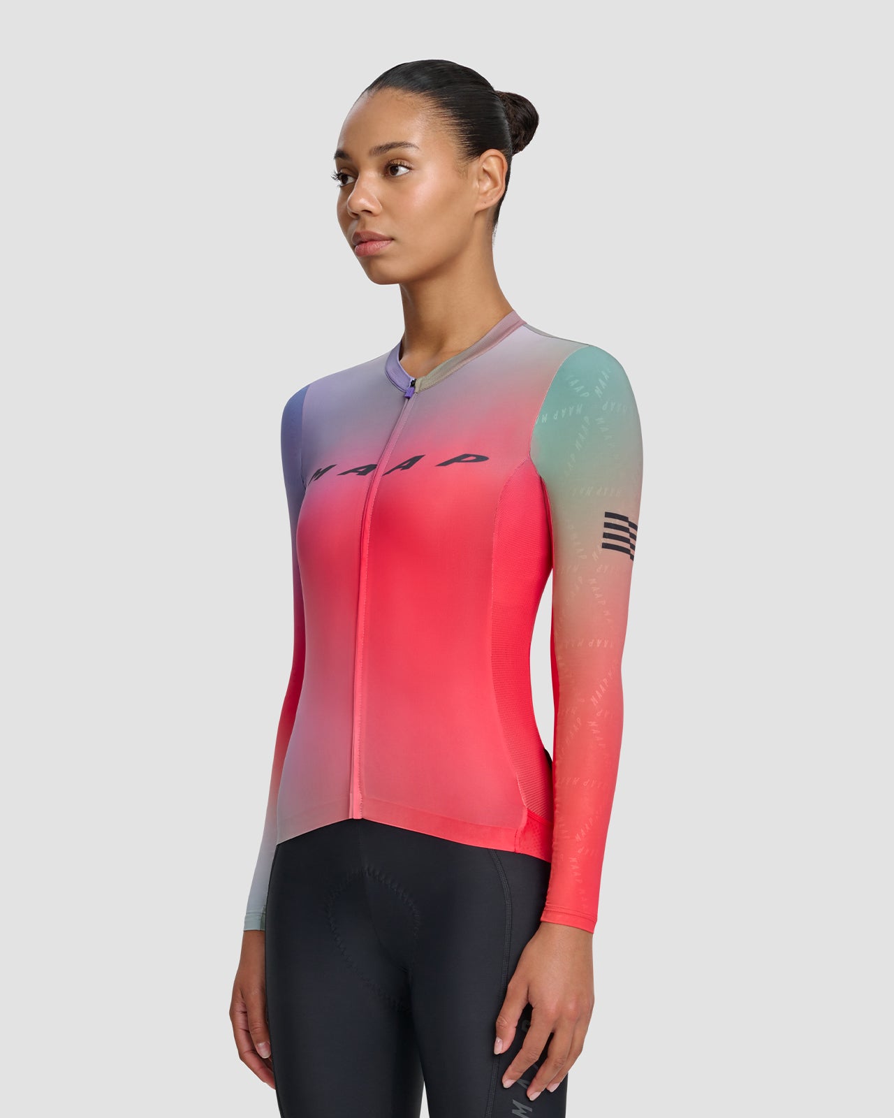 Women's Blurred Out Pro Hex LS Jersey 2.0