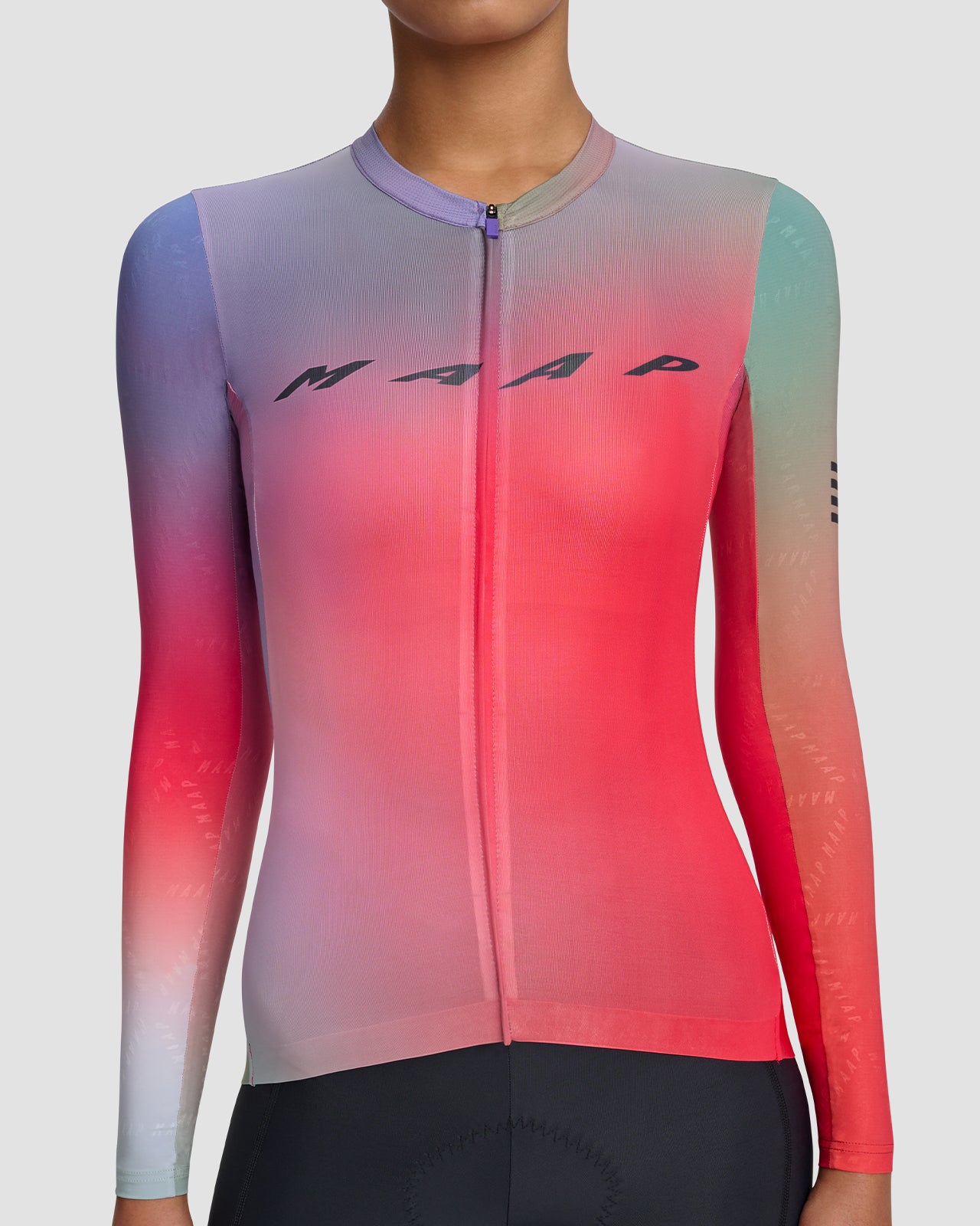 Women's Blurred Out Pro Hex LS Jersey 2.0